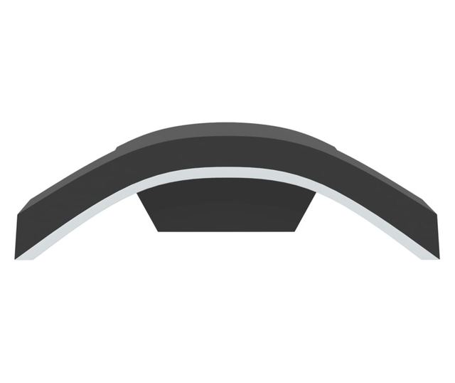 2 db fekete fröccsöntött alumínium kültéri fali LED lámpa