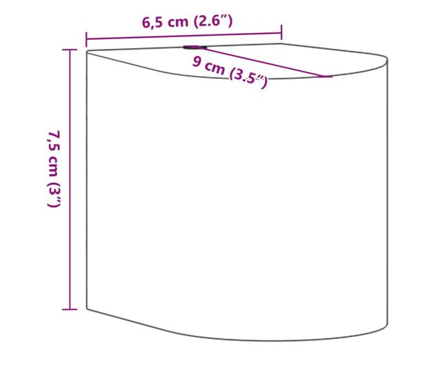 fekete öntött alumínium kültéri falilámpa