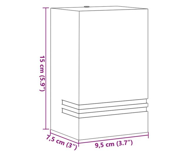 ezüstszínű rozsdamentes acél kültéri falilámpa