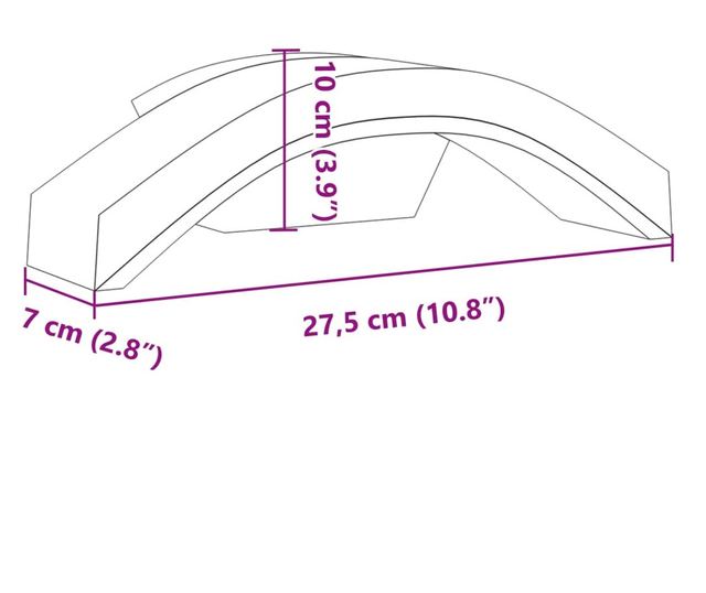 2 db fekete fröccsöntött alumínium kültéri fali LED lámpa