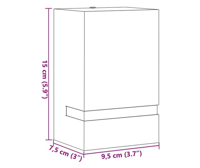 ezüstszínű rozsdamentes acél kültéri falilámpa