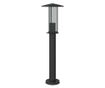fekete rozsdamentes acél kültéri állólámpa 60 cm