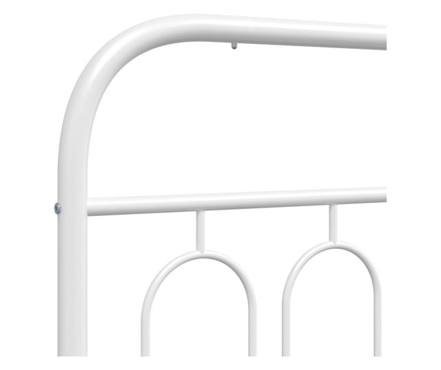 fehér fém fejtámla 120 cm