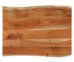 tömör akácfa téglalap alakú asztallap 90x60x2,5 cm