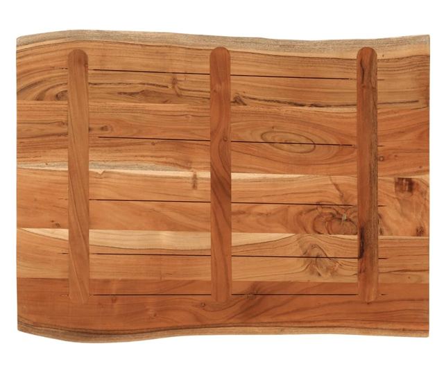 tömör akácfa téglalap alakú asztallap 90x60x2,5 cm