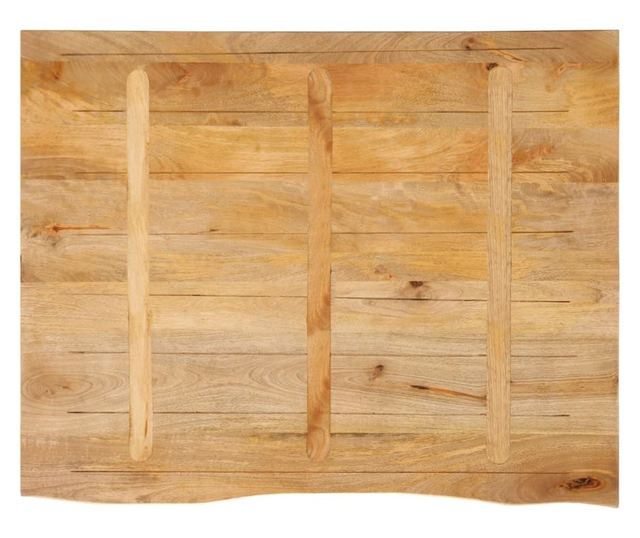 tömör mangófa természetes élű asztallap 100 x 80 x 2,5 cm