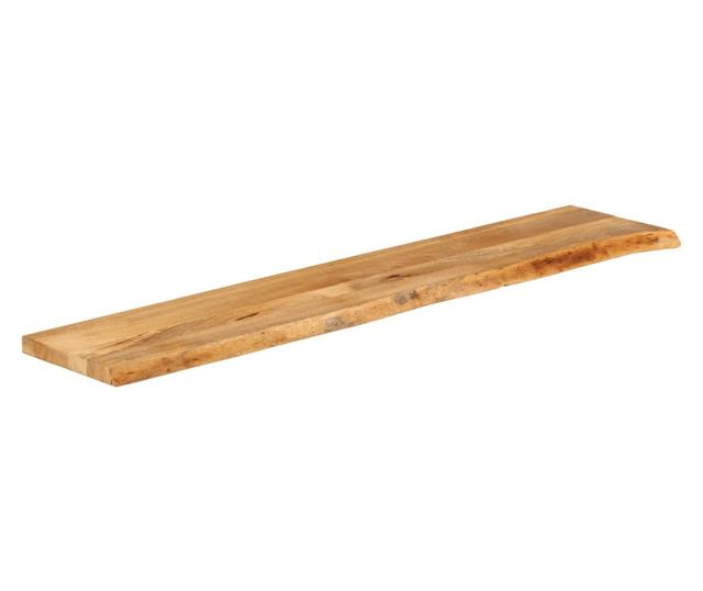 tömör mangófa természetes élű asztallap 160 x 30 x 2,5 cm