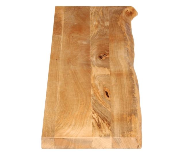 tömör mangófa természetes élű asztallap 160 x 30 x 2,5 cm