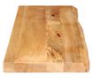 tömör mangófa természetes élű asztallap 120 x 20 x 2,5 cm