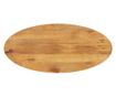 tömör nyers mangófa ovális asztallap 90 x 40 x 3,8 cm