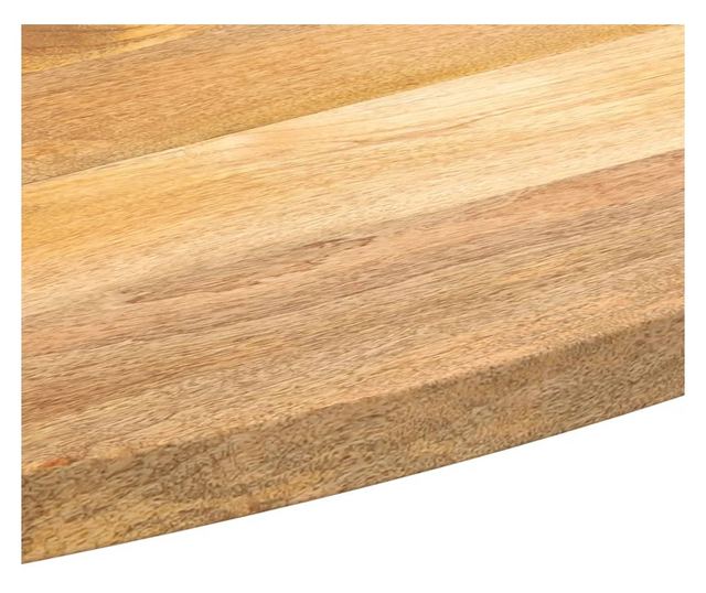 tömör nyers mangófa ovális asztallap 80 x 40 x 3,8 cm