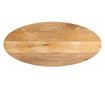 tömör nyers mangófa ovális asztallap 80 x 40 x 3,8 cm