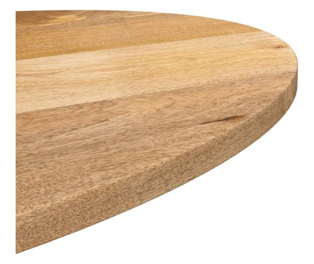 tömör nyers mangófa ovális asztallap 80 x 40 x 3,8 cm