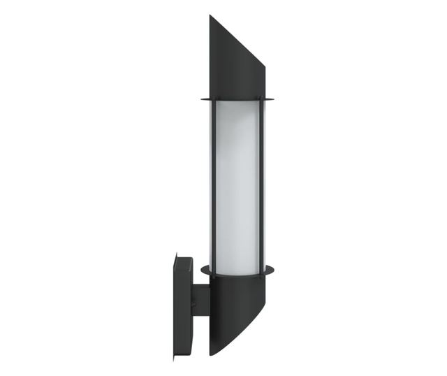 fekete rozsdamentes acél kültéri fali lámpa