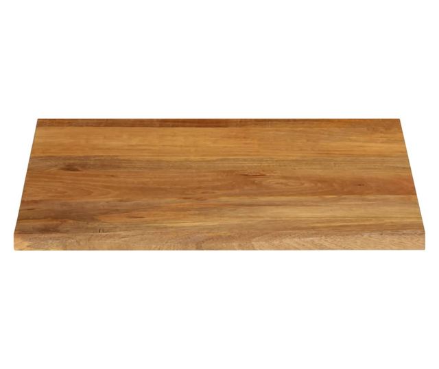 tömör mangófa természetes élű asztallap 60 x 60 x 2,5 cm