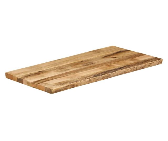 tömör nyers mangófa természetes élű asztallap 100 x 60 x 3,8 cm