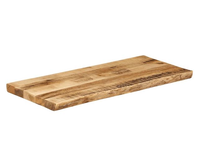 tömör nyers mangófa természetes élű asztallap 160 x 30 x 3,8 cm