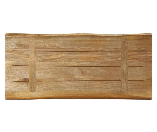 tömör nyers mangófa természetes élű asztallap 160 x 30 x 3,8 cm