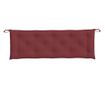 melange bordó szövet kerti padpárna 150 x 50 x 7 cm