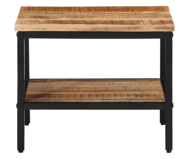 tömör nyers mangófa dohányzóasztal 45 x 45 x 35 cm