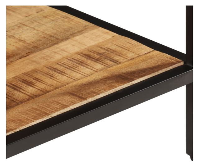 tömör nyers mangófa dohányzóasztal 45 x 45 x 35 cm