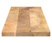 tömör mangófa téglalap alakú asztallap 100x20x2,5 cm