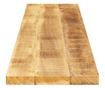 tömör nyers mangófa téglalap alakú asztallap 160x30x2,5 cm