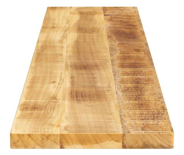 tömör nyers mangófa téglalap alakú asztallap 160x30x2,5 cm