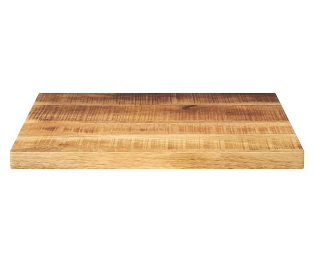 tömör nyers mangófa négyzet alakú asztallap 40x40x2,5 cm