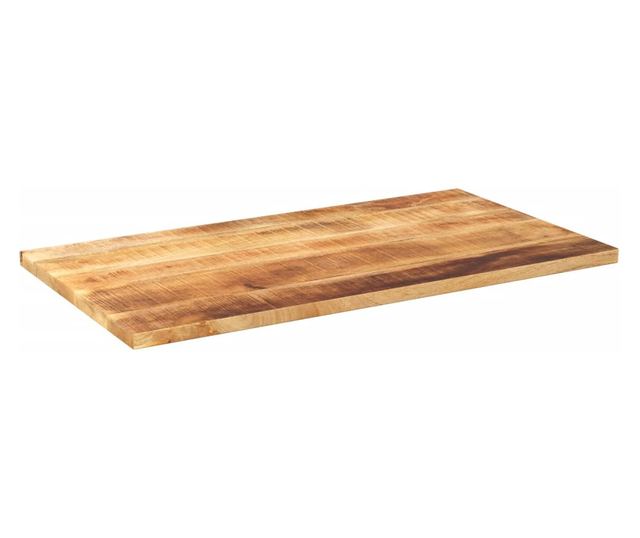 tömör nyers mangófa téglalap alakú asztallap 120x60x1,5 cm