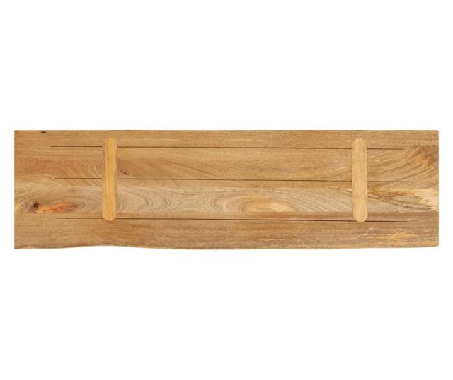 tömör mangófa természetes élű asztallap 120 x 20 x 2,5 cm