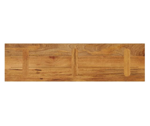 tömör mangófa téglalap alakú asztallap 100x30x3,8 cm