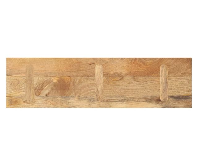 tömör mangófa téglalap alakú asztallap 100x20x3,8 cm