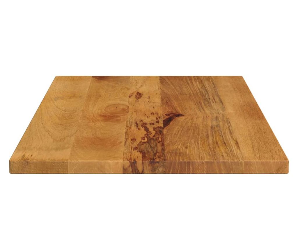 Stolní deska 80 x 60 x 3,8 cm obdélníková mangovníkové dřevo - 4