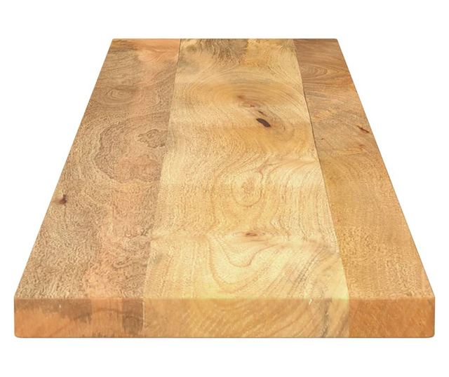 tömör mangófa téglalap alakú asztallap 140x40x2,5 cm