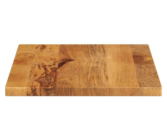 tömör mangófa téglalap alakú asztallap 60x50x3,8 cm