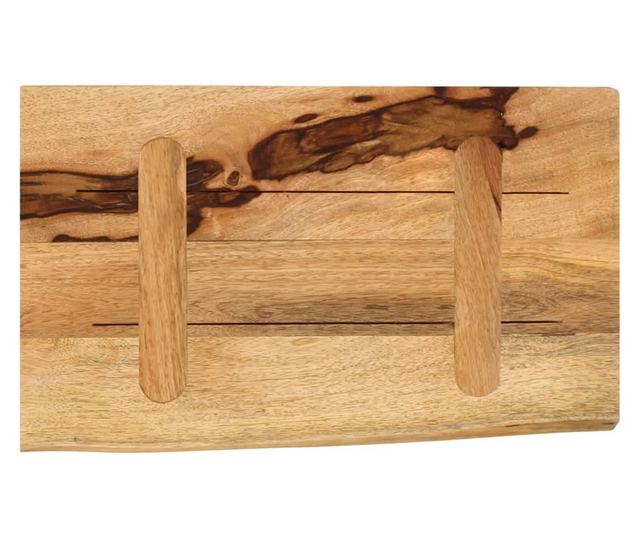 tömör nyers mangófa természetes élű asztallap 40 x 20 x 3,8 cm