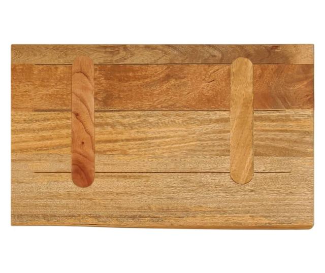 tömör mangófa természetes élű asztallap 60 x 20 x 2,5 cm
