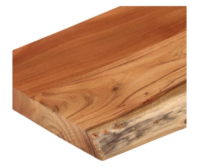 tömör akácfa téglalap alakú fali polc 50 x 20 x 2,5 cm