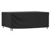 fekete 420D vízálló kerti bútorhuzat 240x140x90 cm