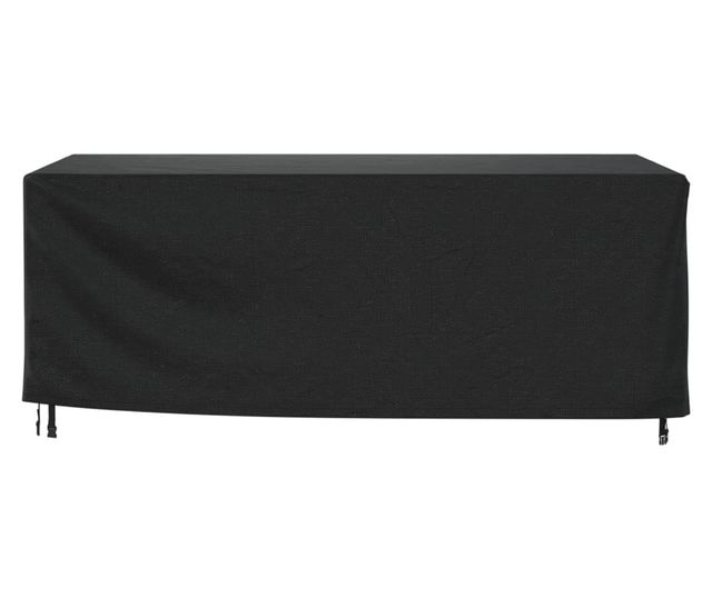 fekete 420D vízálló kerti bútorhuzat 240x140x90 cm