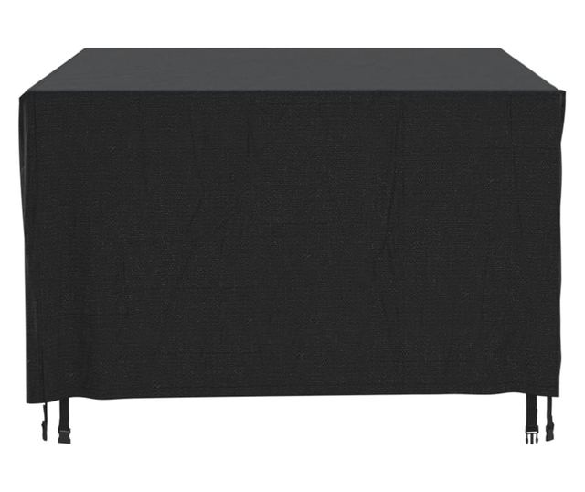 fekete 420D vízálló kerti bútorhuzat 240x140x90 cm