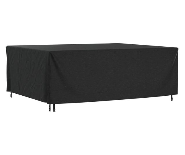 fekete 420D vízálló kerti bútorhuzat 250x210x90 cm