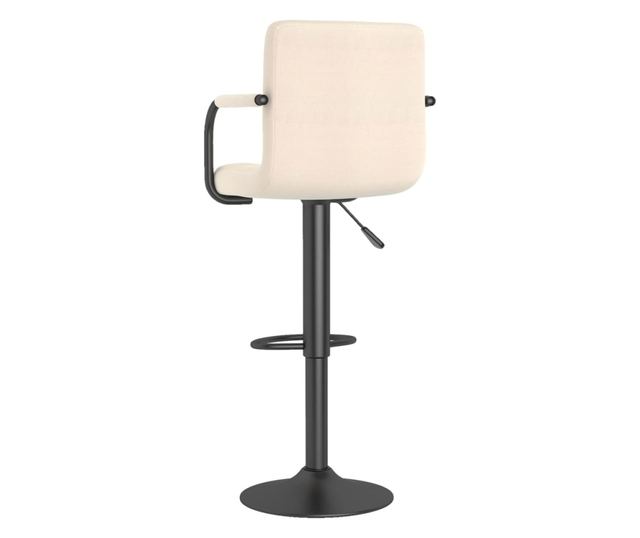 Barski stol, krem barve, tekstilni material