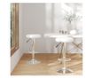 Barski stoli, 2 kosa, beli, umetno usnje