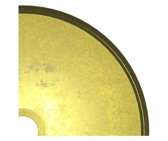 vidaXL Chiuvetă din sticlă securizată, auriu, 35x12 cm