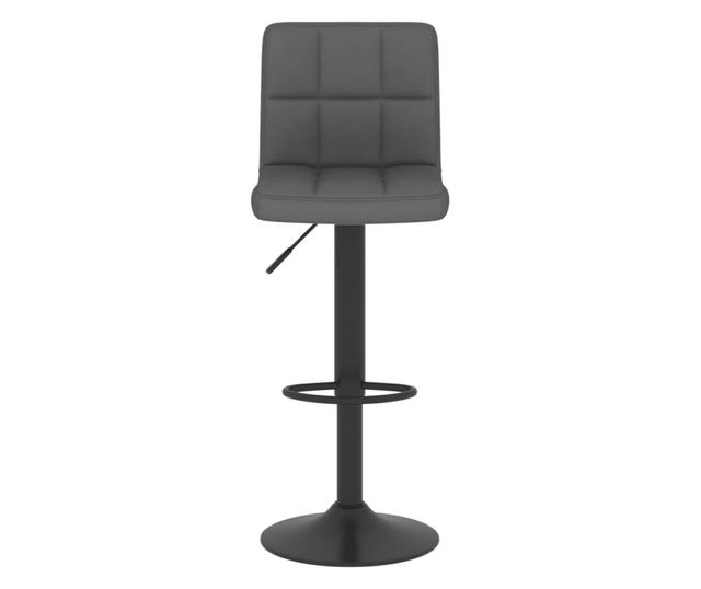 Barski stol, temno siv, blago