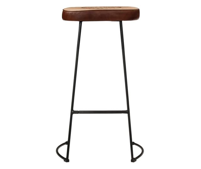 Barski stoli, 2 kosa, temno rjava, 44x37,5x78 cm