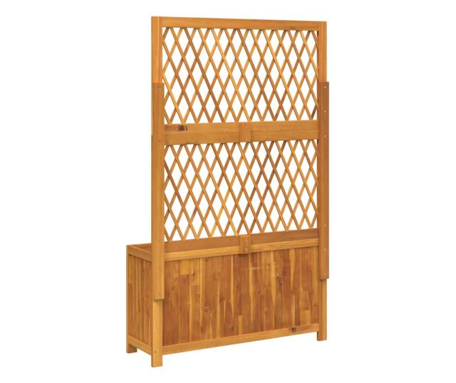 tömör akácfa rácsos ültetőláda 100 x 32 x 165 cm