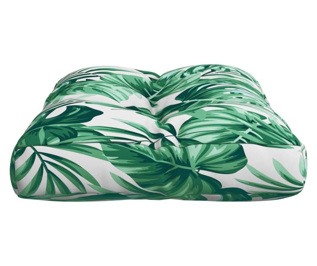 Blazina za palete vzorec listja 50x40x12 cm blago - 6